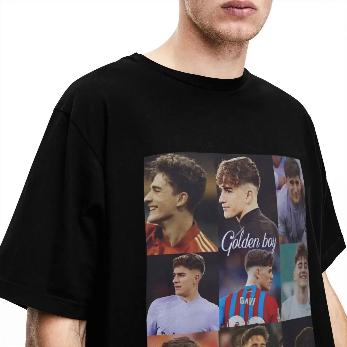 T-shirt de sport Gavi pour hommes et femmes, 100% coton, vêtements pour adultes, t-shirts vintage, équipement de football espagnol, Merch