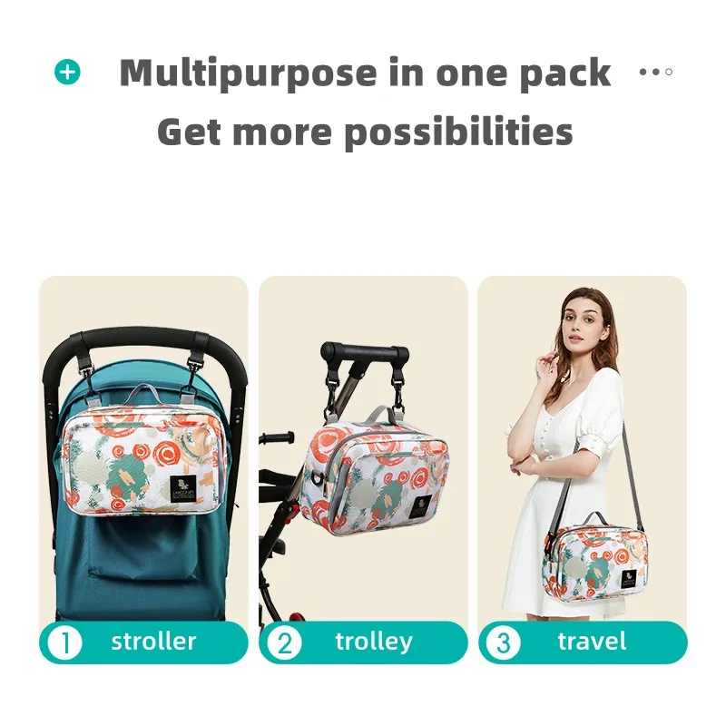 Mommy bag stroller storage bag multi-function bag baby supplies large-capacity backpack diaper bag travel outing women's bag