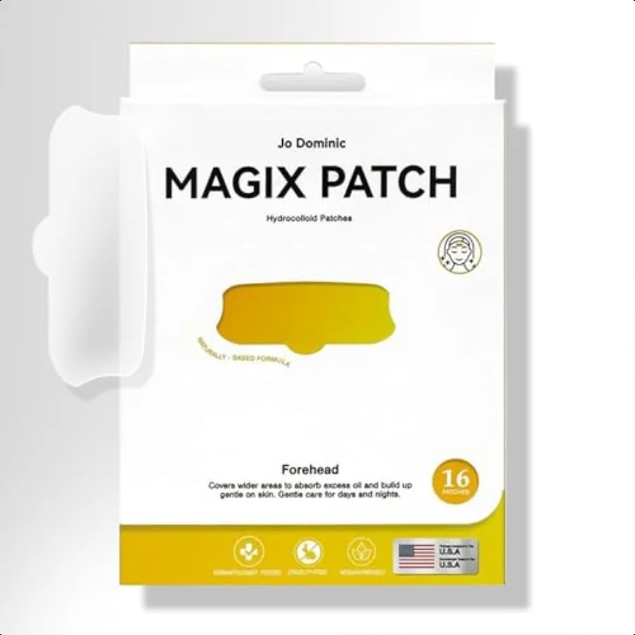 MAGIX PATCH Large Invisible Acne Patches by Hydrocolloid Big Forehead Pimple Patches Zit Patches for Face Absorbs Oil Zits Blem