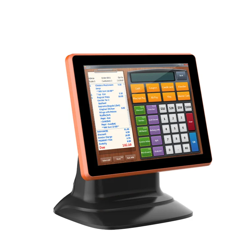 Registratore di Cassa Android All-in-One a Prezzo di Fabbrica, Dispositivo POS per Ristoranti e Caffetterie, Sistema POS con Schermo Touch