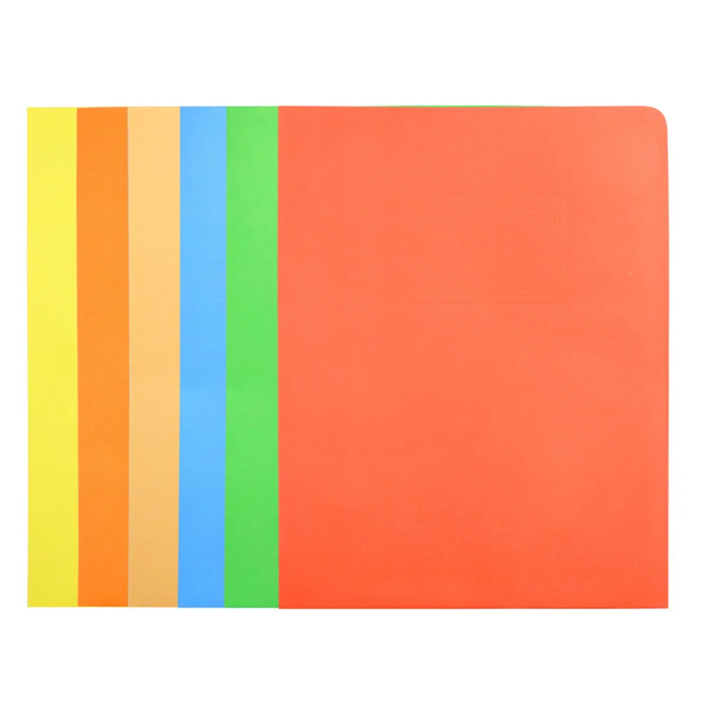 

6Pcs Colorful Document Folder Paper 2 Pockets Office File Organizer for Business Class Work Paper File Folder