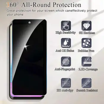 Pro Xiaomi Redmi Note 10 5G Anti Spy Protector Privacy Screen Tempered Glass Film 8 nejlepší prodej Redmi Note 10 128GB - №8