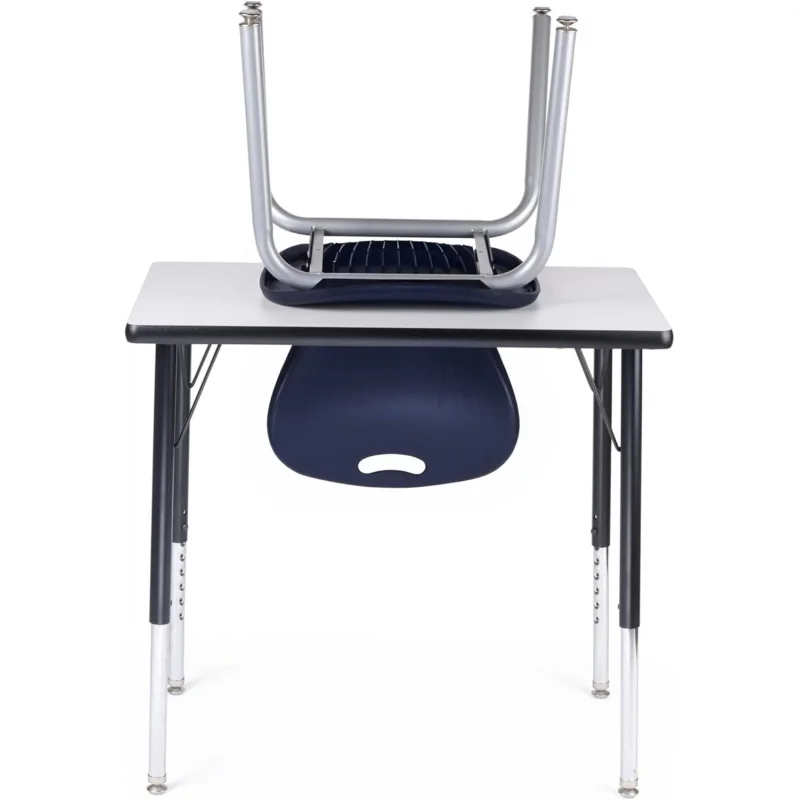 (UUX)School Student Stack Classroom Chair - 12"  18" Height  Ergonomic Molded Seat Shell with Robust Riveted Frame  f UQ