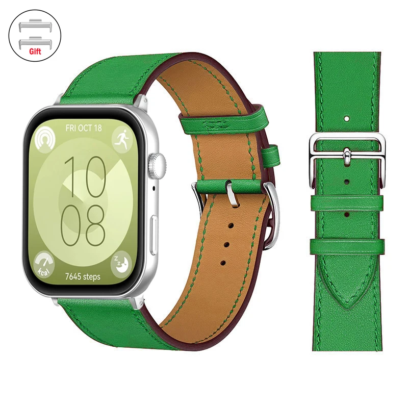 Pulseira de couro para huawei relógio ajuste 3 banda relógio inteligente substituição esporte pulseira retro huawei ajuste 2 fit3/2 acessórios
