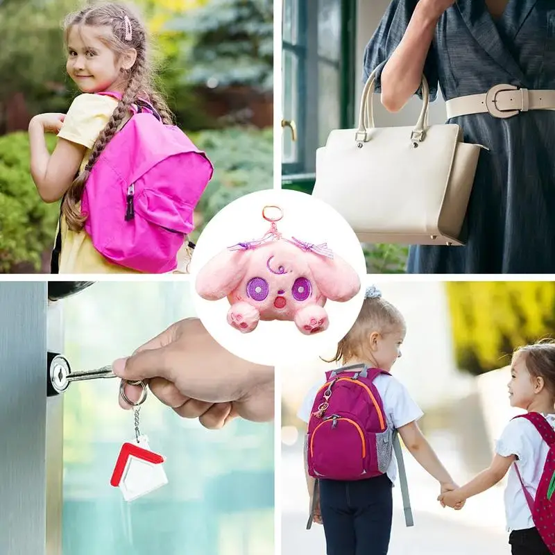 Plüsch Geldbörse Star Twinkle Precure Kawaii Schlüssel bund Anime Langohr Hund niedlich entzückend gefüllt für Schlüssel Taschen Rucksäcke Kinder