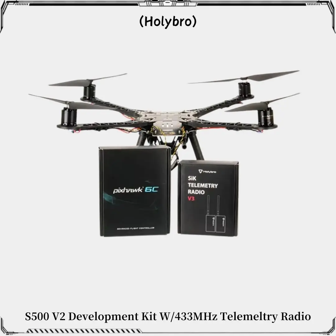 Holybro S500 V2 Development Kit Pixhawk 6C Flight Controller with 915MHZ 433MHZ SiK Telemetry Radio V3 / ARF Kit