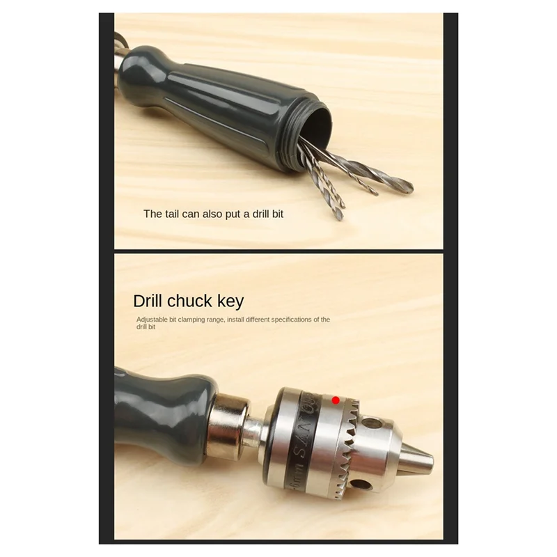 

Большая ручная дрель, ручной инструмент, подходящий для дерева, ювелирных изделий, поделок, электронной сборки и изготовления моделей, сверление своими руками-AA70