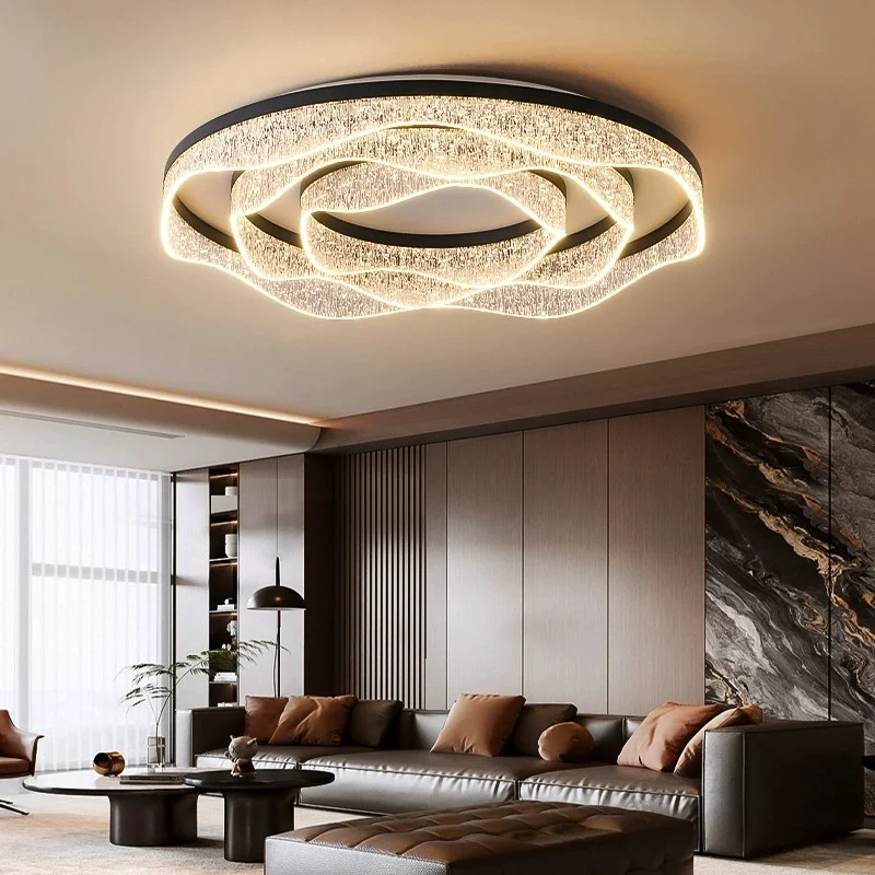 Italy 2026 New Simple Acrylic LED Ceiling Light Living Room Bedroom Restaurant Kitchen Luxury Chandelier Home Decor Lamp Fixture