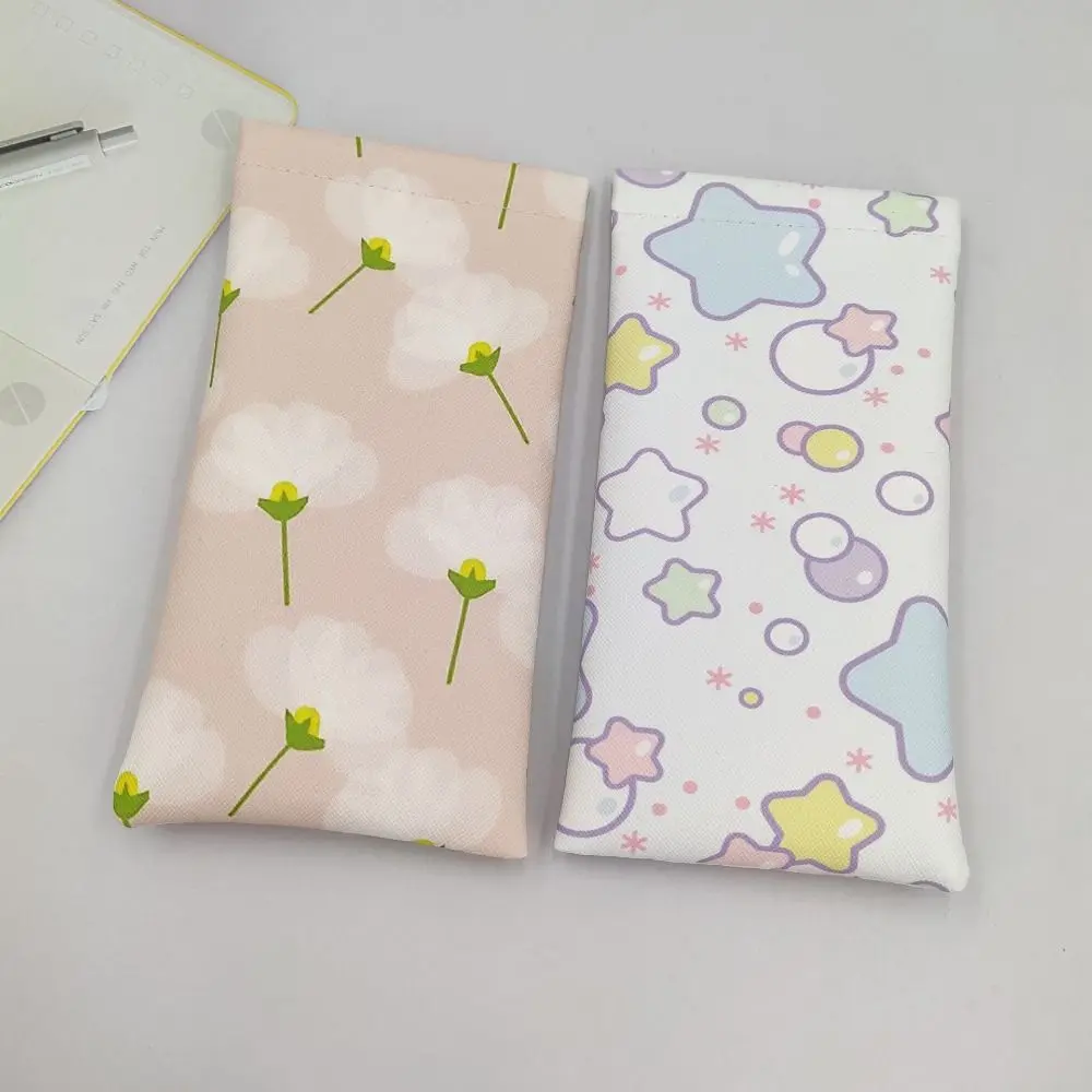 Cosmetic Bag Sun Glasses Case PU Leather Automatic Closing Eyewear Storage Bag Soft Shell Portable Glasses Box Girl Gifts