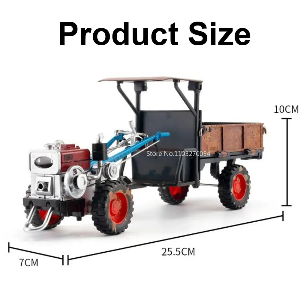 Big Size 31CM Tractor Model Toy Alloy Diecast Simulated UtilityVehicle UTV Car Models Toys for Children Collection Boys Gifts