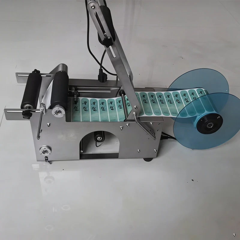 Semi-Automatic round Bottle Labeling Machine Commercial Date Label Applicator Wholesale Price for Packaging & Labelling