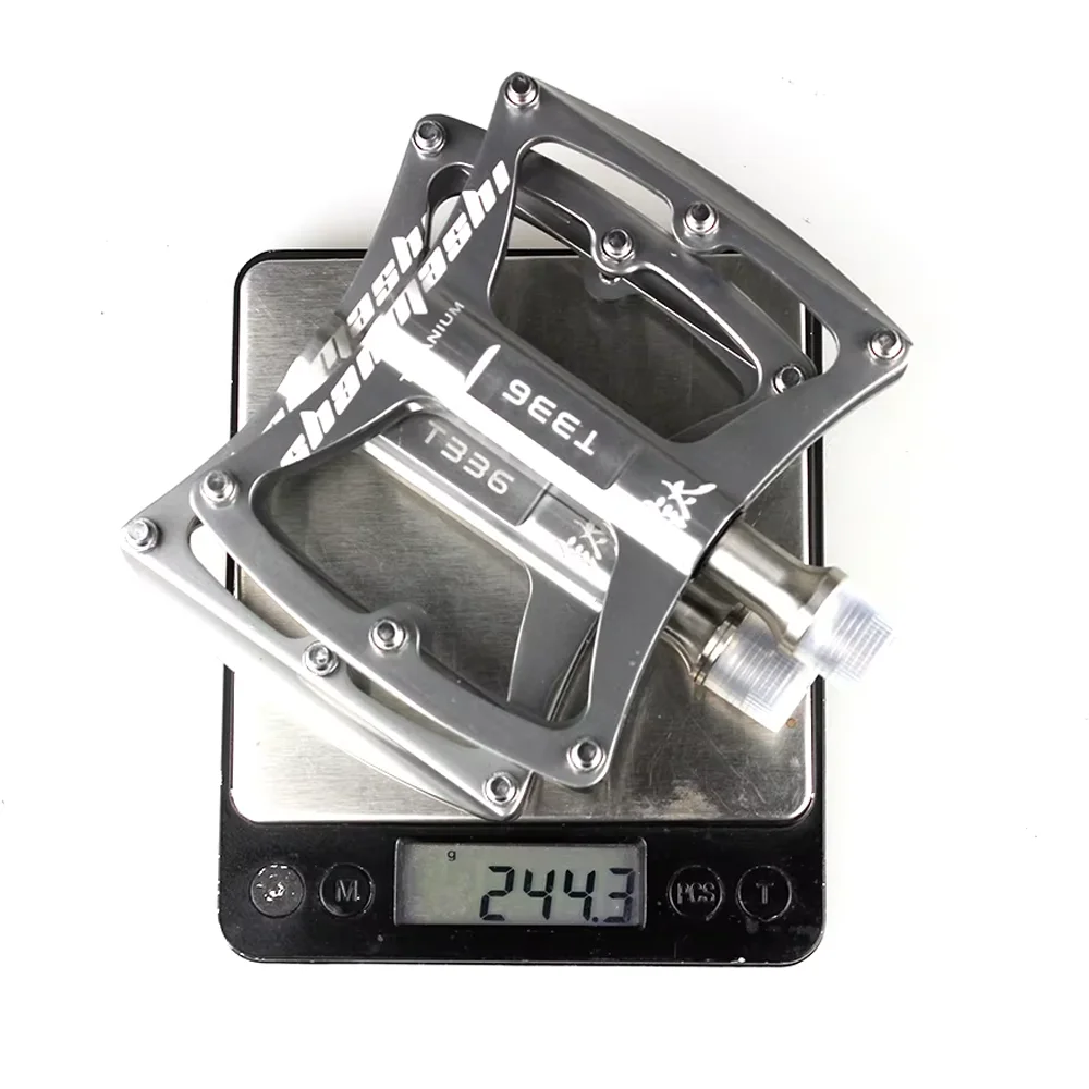 Ultralight Titanium 3 Bearings Bicycle Pedals Mountain Bike Pedal Anti-slip Footboard Titanium Alloy MTB Road Bike Pedals Parts