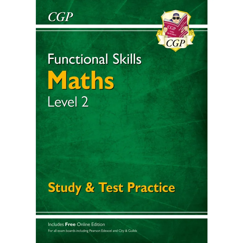 Functional Skills Maths Level 2  Study  Test Practice CGP Books Coordination Group Publications 9781782946335 Book