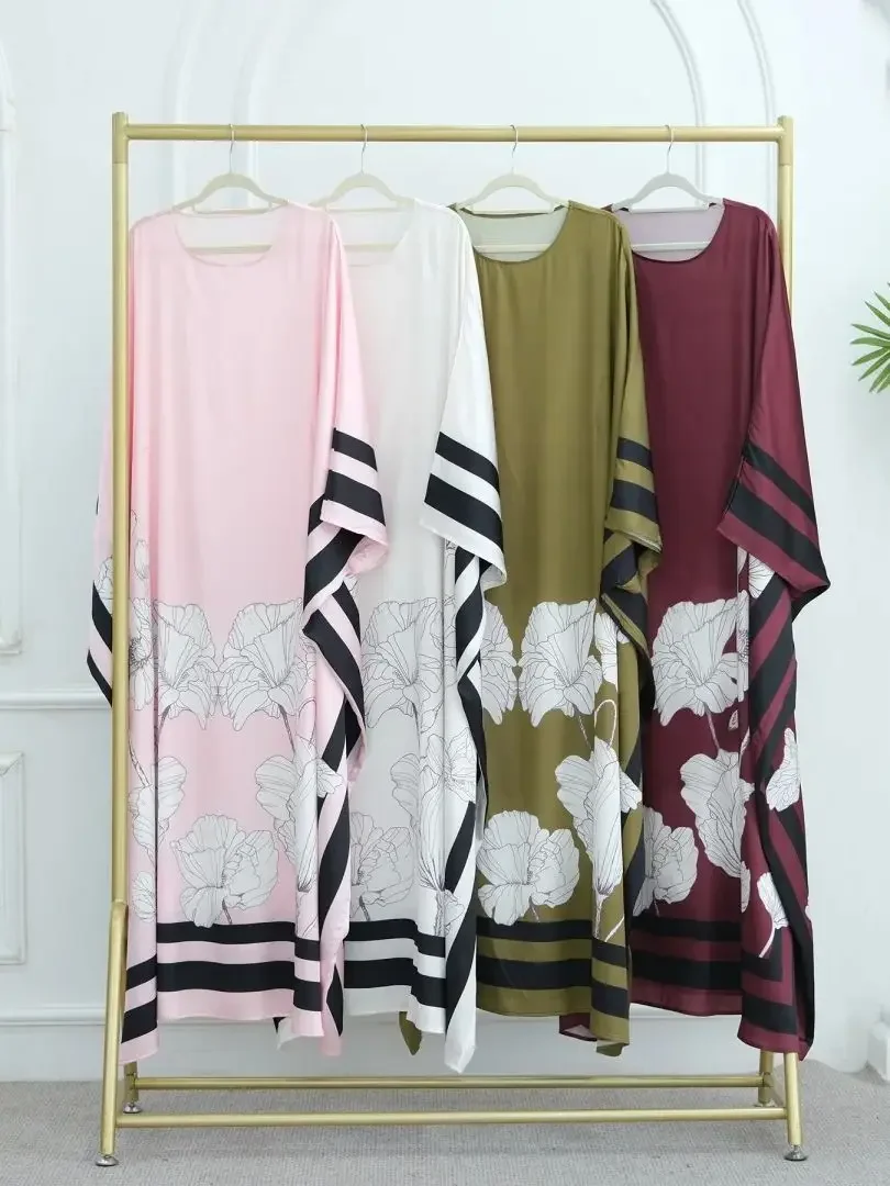 Di lusso Kebaya Musulmano Abaya Damen Dubai Lusso Caftano Abiti Africani per Le Donne Turchia Islam Caftano Marocain Robe Femme Musulman