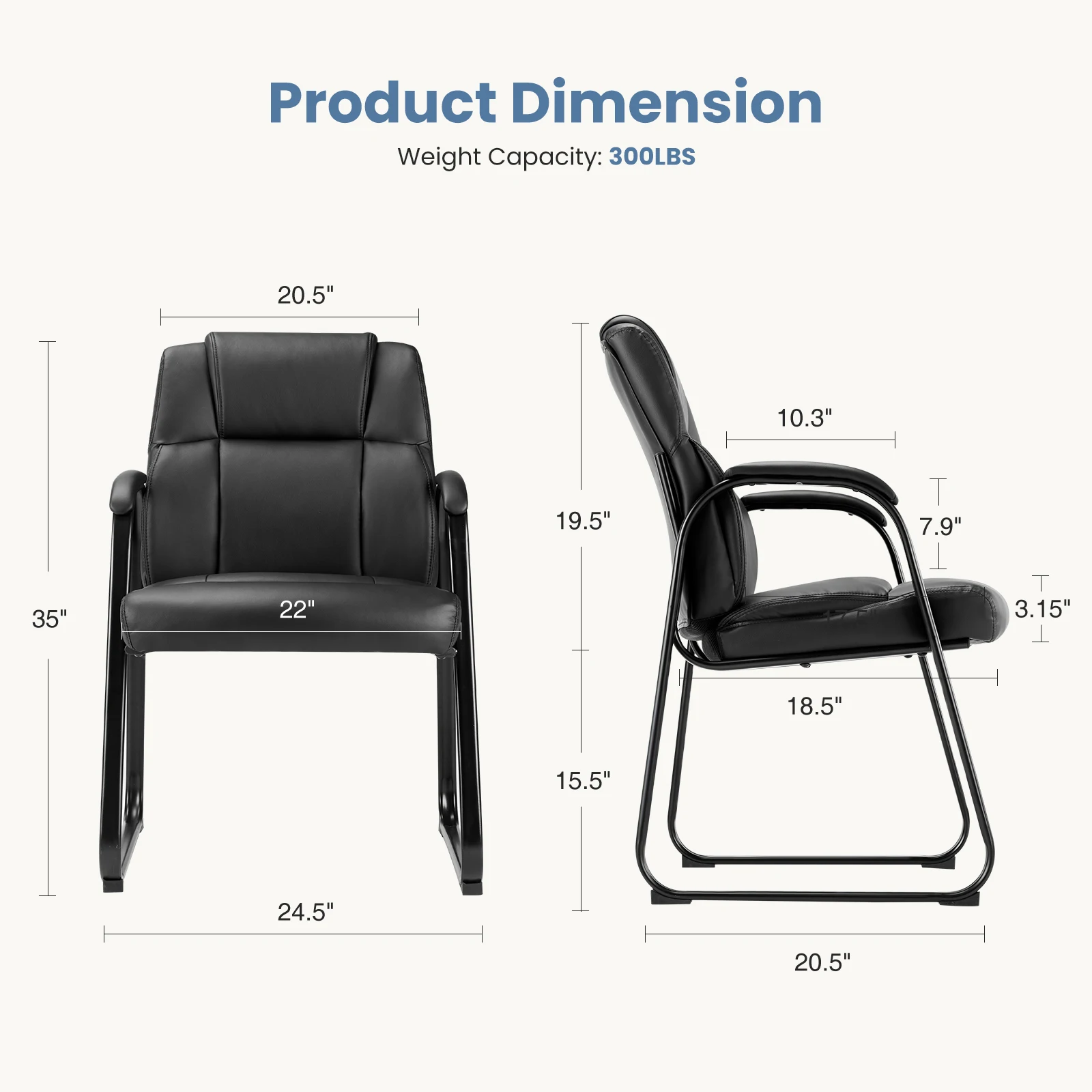 MCQ Thickened Lumbar Support Office Chair Ergonomic PU Leather Waterproof Seating and Durable Steel Structure Chair For Office