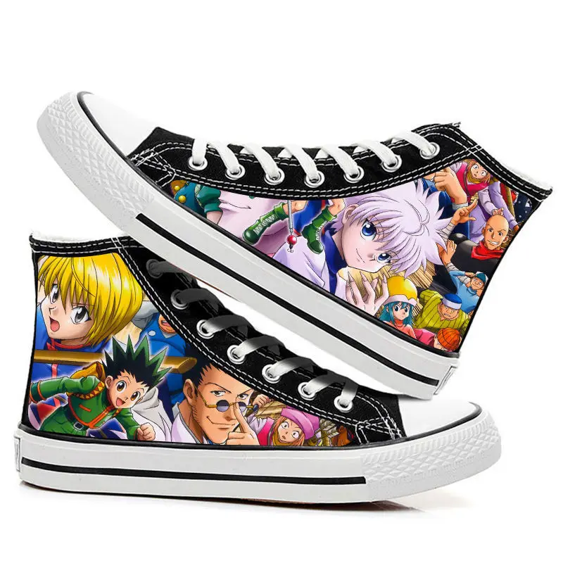 HunterxHunter-Chaussures en toile Killua Zoldyck pour hommes et femmes, chaussures décontractées pour adolescents, anime étudiant, grande taille 35-44, mode