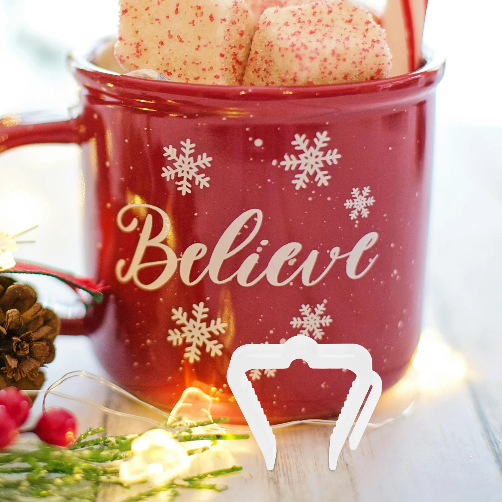 

20Pcs Weatherproof Plastic Light Clips for Outside String Lights Heavy Duty Gutter Clips Holiday Decorations Roof Deck Railing