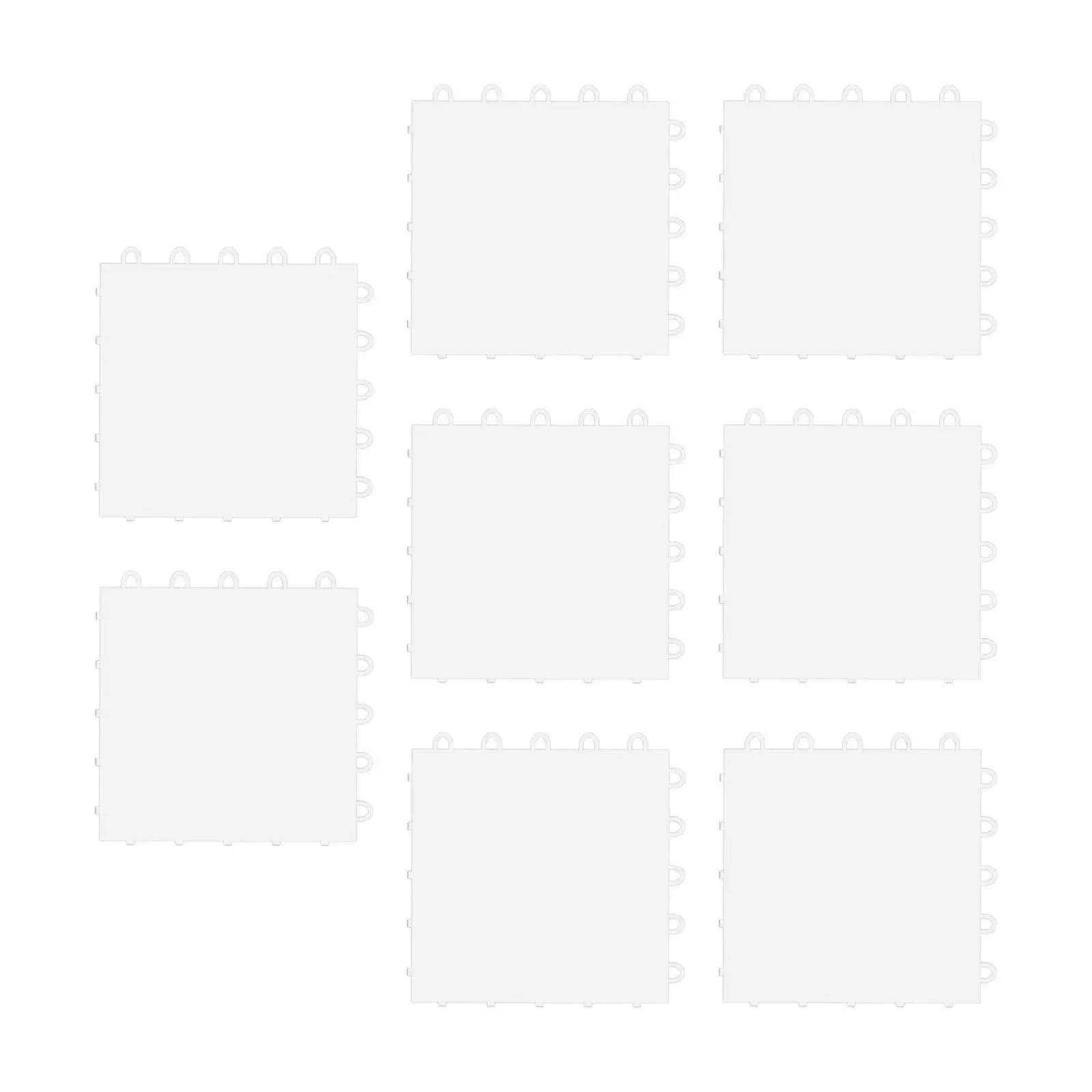 

8x Square Dryland Slick Tiles Measuring 9.8" By 9.8" Simulating Real Ice, Easy