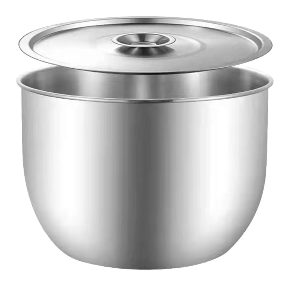 Cuenco para mezclar huevos, herramienta de cocina de acero inoxidable, diseño aprobado para marinar carne, ensalada, crema, almacenamiento, cuenco de acero inoxidable