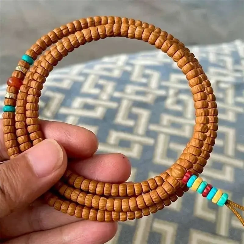 

Tibet Hot Zhenbaixiang Seed 108 Tablets Cacumen Platycladi Bodhi Bracelet Red Skin Neck Hanging Handheld Crafts Cold By Niche