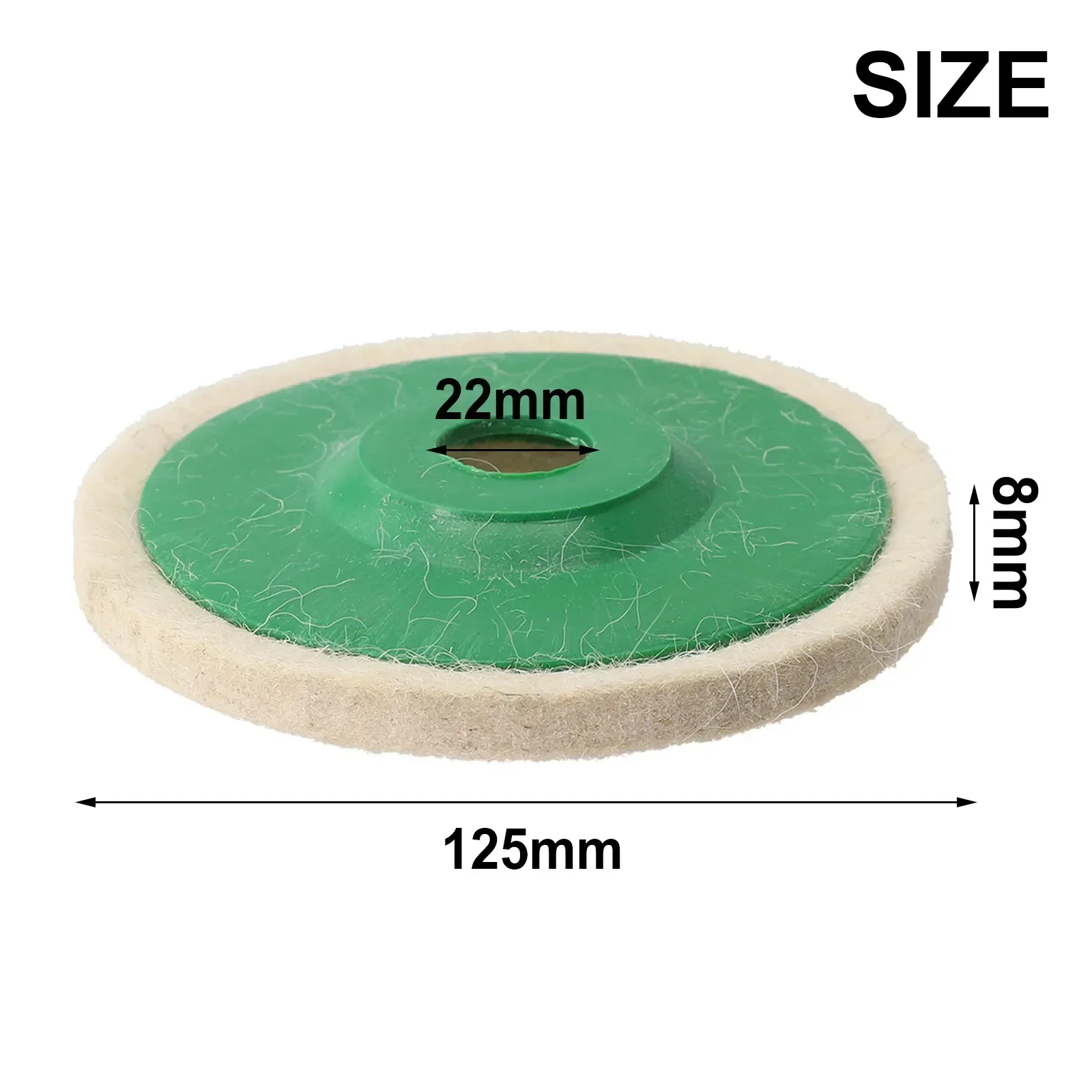 1Pc 125mm Wool Felt Polishing Pad Buffing Disc Abrasive Grinding Wheel For Glass Ceramic Stone Polishing Angle Grinder Tools