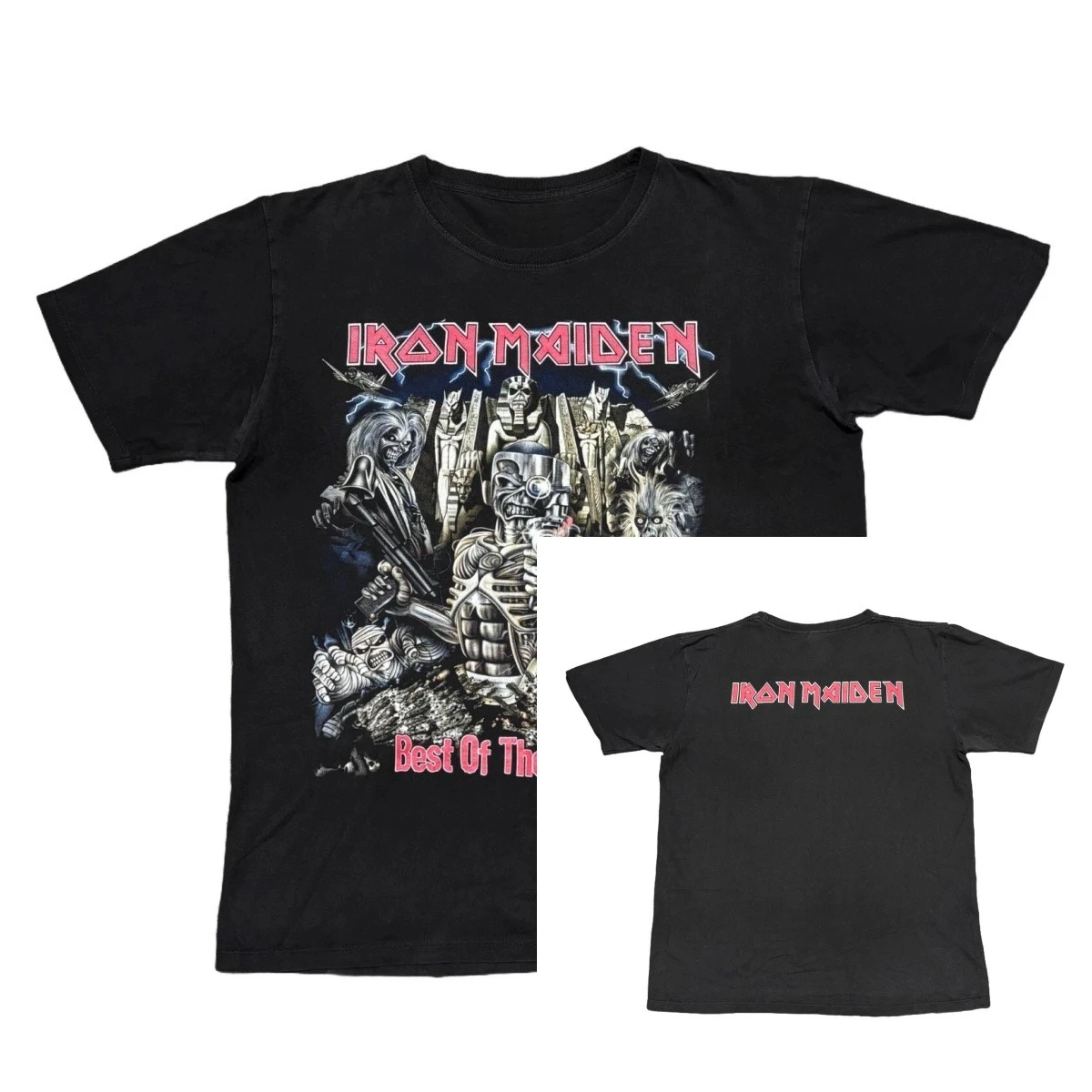 

Vintage Iron Maiden 90s Metal Band T Tour Concert Metallica Slayer Size S-4XL High-end Luxury Is for Both Men and Women Top Y2k