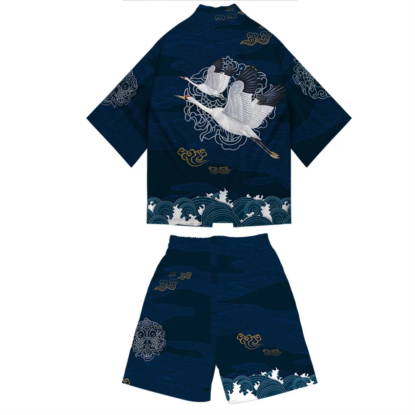 3 to 14 Years Kids Kimono Japanese Traditional Costumes Boys Girl Fashion Kimono Haori Cardigan Children Beach Wear Cloak