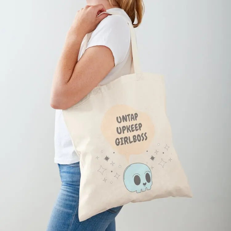 

Magic The Gathering Untap Upkeep Girlboss Tote Bag reusable grocery bags tote bags aesthetic tote bag men