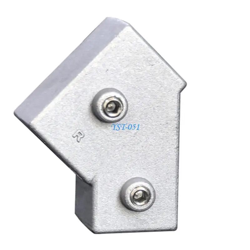 E15A Square Pipe Fixed Joint Storage Rack Connector 3 Way Elbow Pipe Fitting for Fence and Industrial Shelf Construction