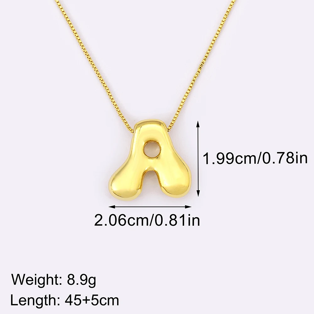 New Personality Design A-Z Letters Charm Pendant Necklace Initials Alphabet For Women Men Fashion Versatile Jewelry Accessories