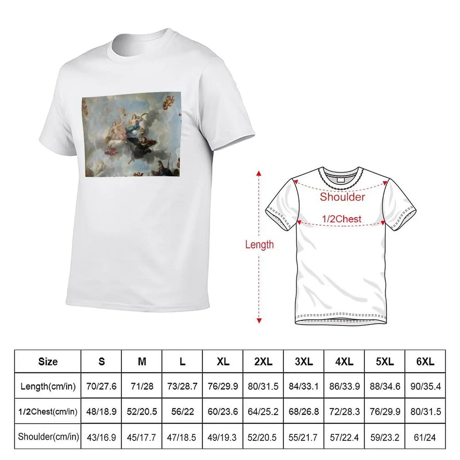 Figure of the Royal Magnificence, Immortality and Progress in the Fine Arts Object type - René Antoine Houasse T-Shirt