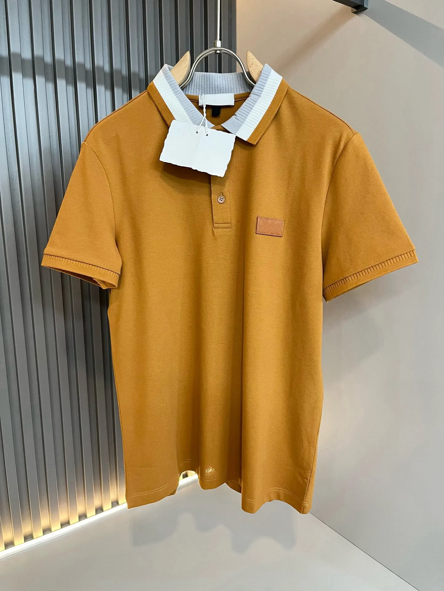 BC old money wind summer pearl cotton lapel collar T-shirt men's casual short-sleeved polo shirt