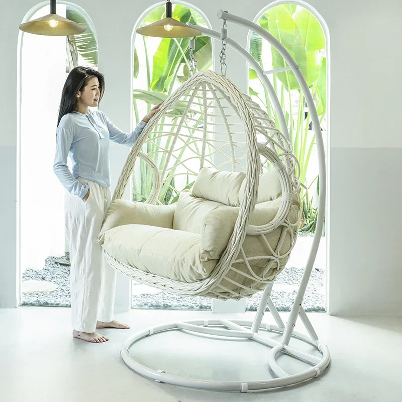 

Hanging chair balcony home swing double cradle chair adult living room indoor hammock bedroom rattan chair gondola