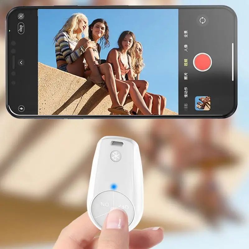 Bluetooth-compatible Shutter One-click Photo Mobile Phone Selfie Wireless Remote Video Controller For iPhone 14 Xiaomi