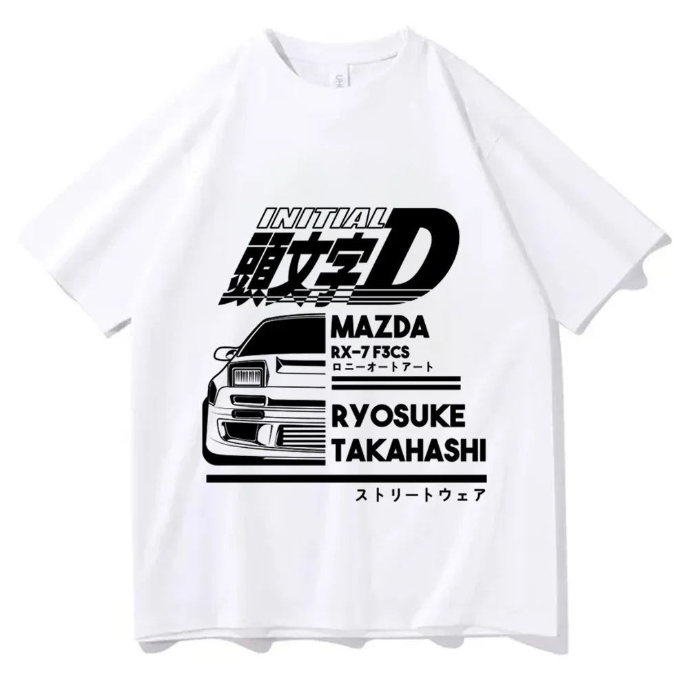Initial d t-shirt femme meme summer alternative  t shirt 80s cheap jojifuku