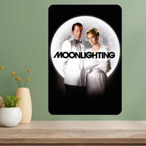 Moonlighting Classic TV Show Metal Poster Sign