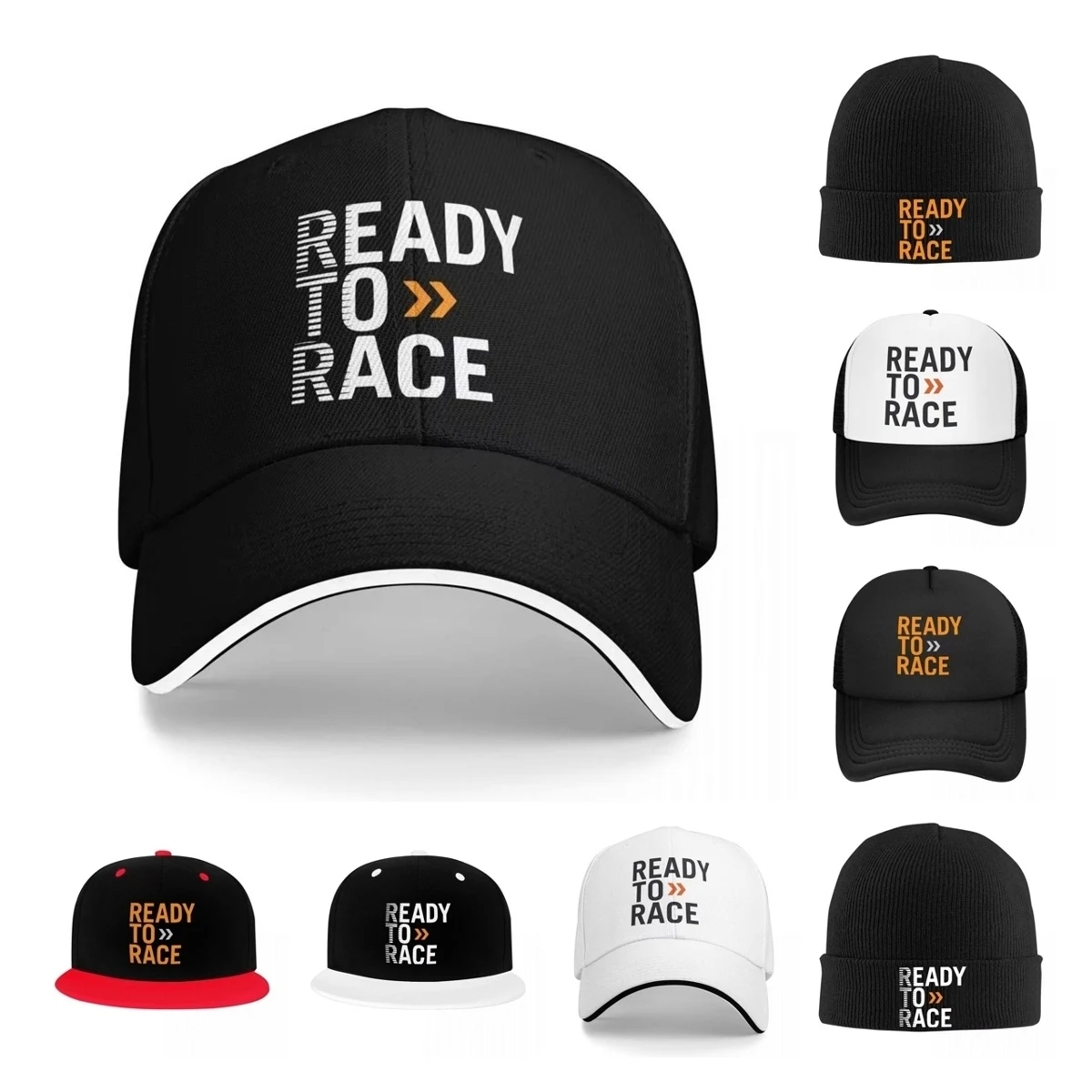 Men Women Ready To Race Caps Popular Baseball Cap Motocross Bitumen Bike Life Hats Trucker Worker Cap Adjustable Sun Caps Winter