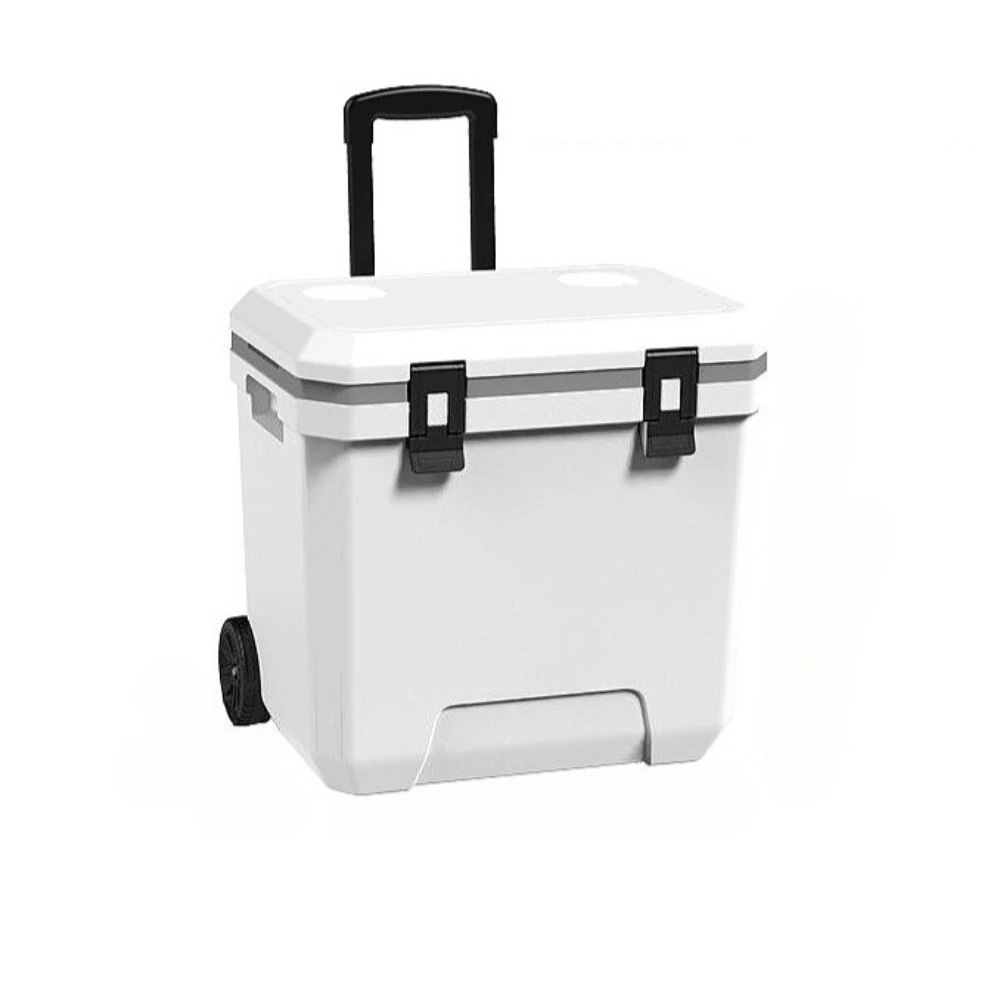 

Portable Ice Bucket with Wheels for Outdoor Camping Fishing Cold Food Storage Large Capacity