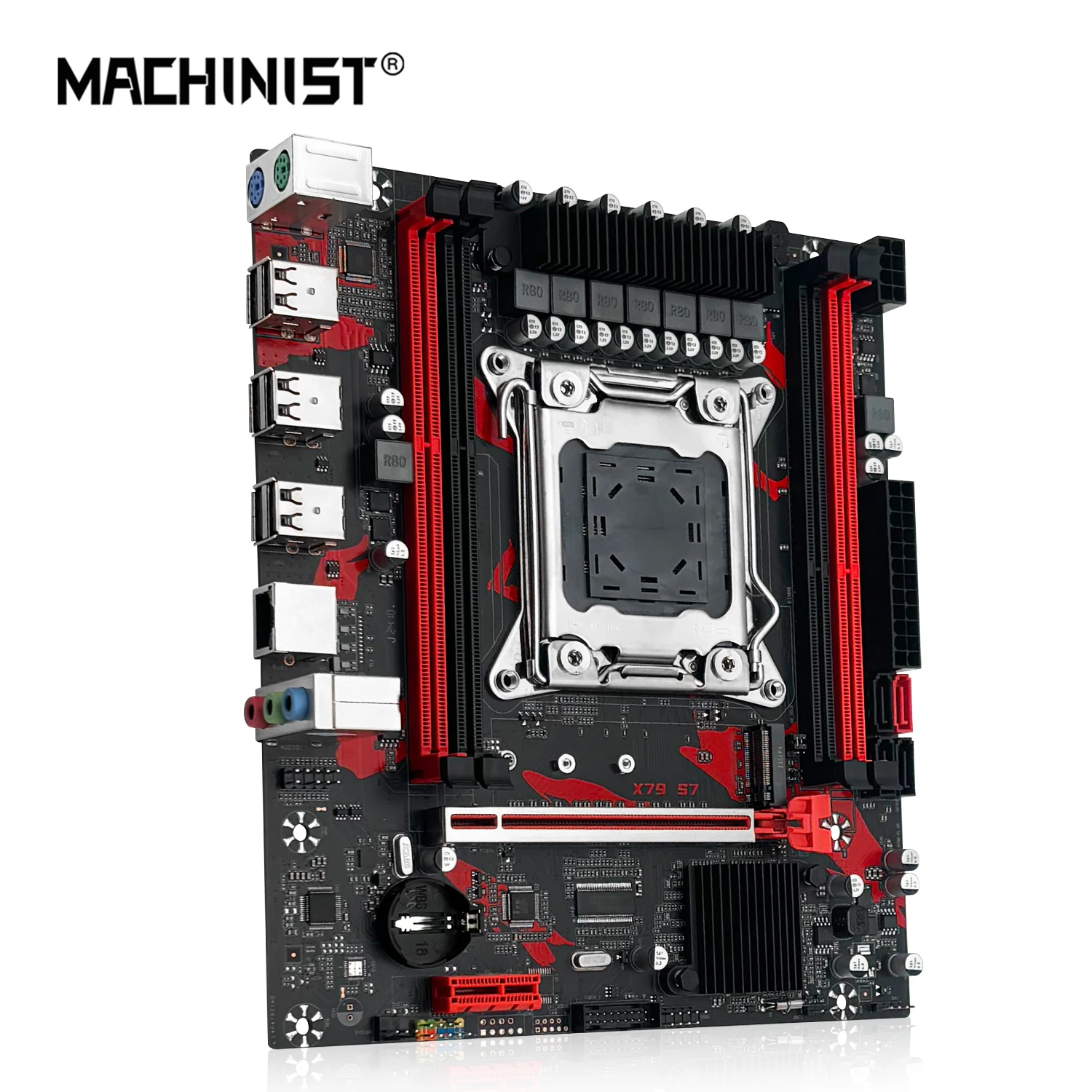 

MACHINIST X79 S7 Motherboard Support Xeon E5 2650 2660 2670 v2 LGA 2011 CPU Processor DDR3 REG ECC RAM Dual channel Mainboard