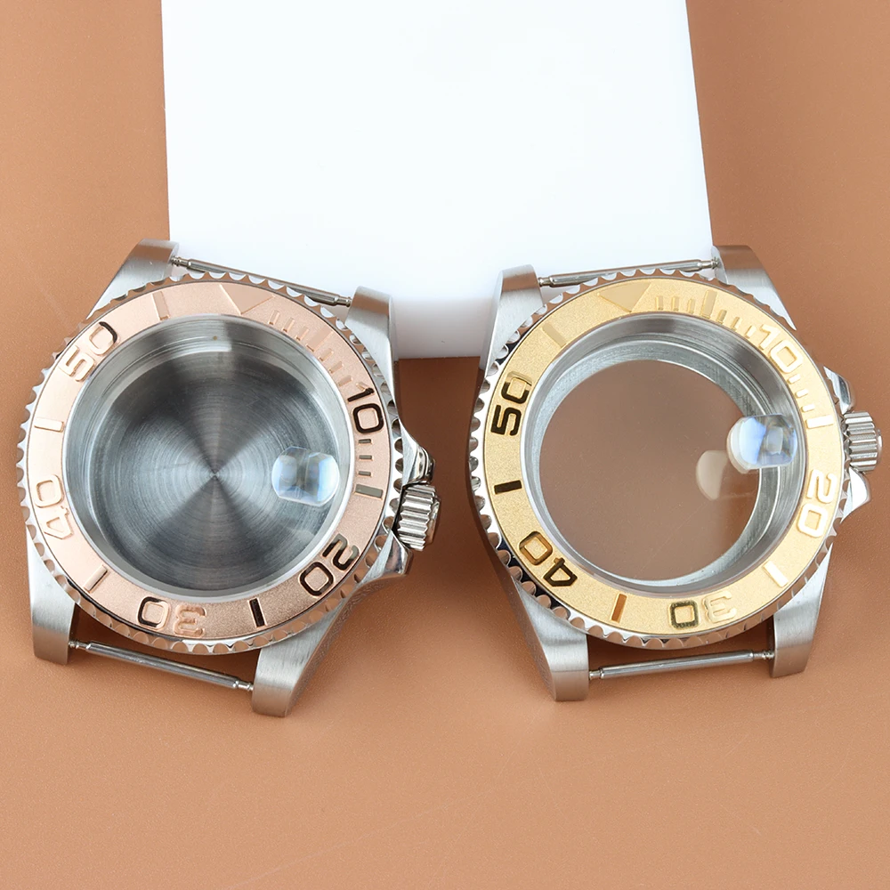 

40mm NH35 Case Fit Yacht-Master Seiko NH34 NH35 NH36 NH38 Movement 28.5mm Dial Sapphire Glass Stainless Steel NH35 Watch Case