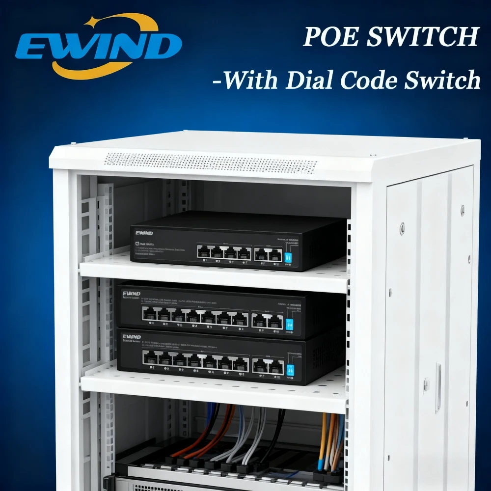 

6/10-портовый коммутатор POE Сетевые коммутаторы Поставка Ethernet для IP-камеры Беспроводная точка доступа с переключателем кода набора номера для NVR или наружного применения