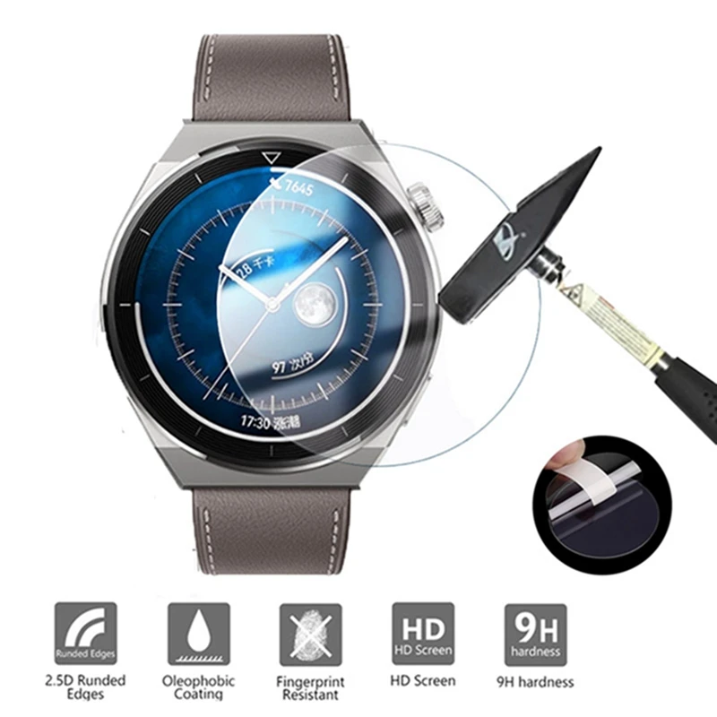 Tempered Glass For Huawei Watch GT3Pro 43mm 46mm Screen Protector Explosion-Proof Film For Huawei GT GT2 GT2Pro GT2E Protector