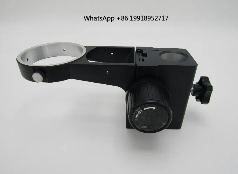 AmScope Stereo Microscope Focus Block with 76mm Collar, 32mm Tube Mount,  Slot in Black