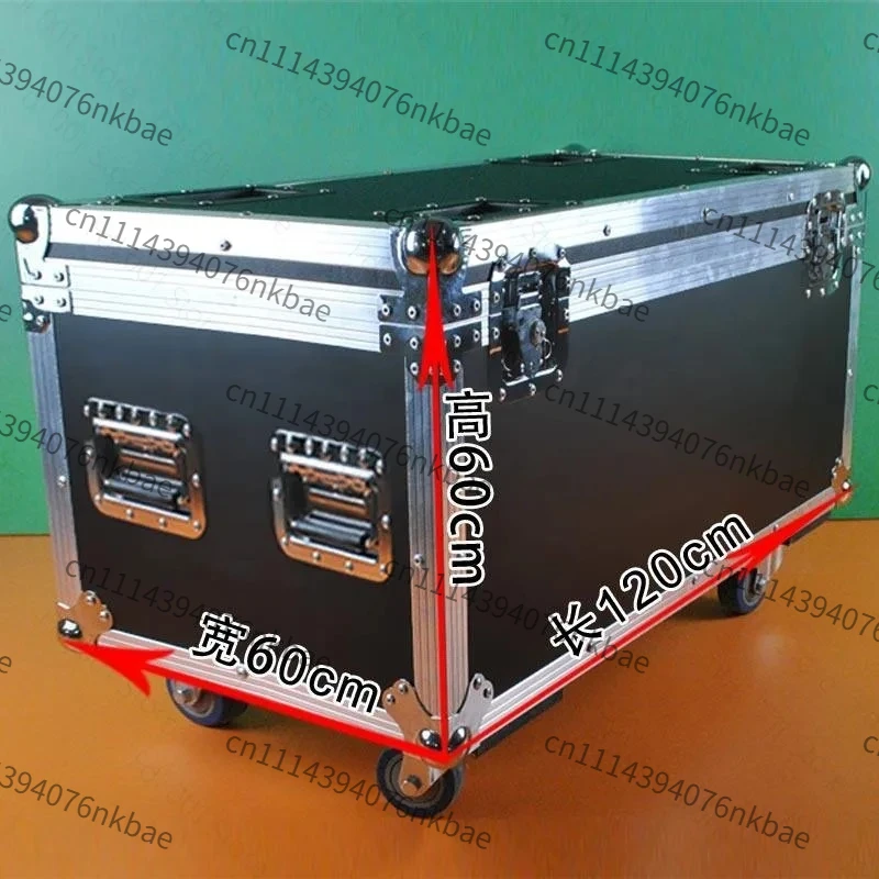 Custom Sizes Cable Wire Storage Flight Case, Shockproof Tool Box Flycase with Wheels for Stage Lighting Equipment