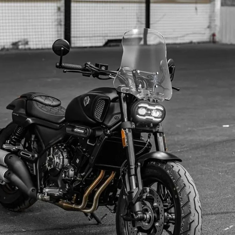 For VOGECU525 Motorcycle Windshield  Modified Front Windshield Installing Bracket Increase Height Deflector sunvisor Accessories
