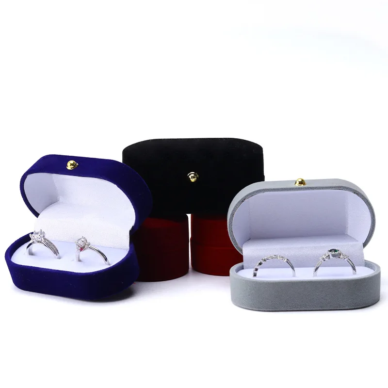 Velvet Ring Jewelry Packaging Box Jewelry Jewelry Engagement Ring Necklace Box Locket Storage Box