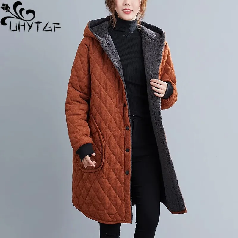 Casual Winter Jackets Women Hooded Quilted Thicken Coats Women's Clothing Large Size Long Parkas overcoat Cold-Proof Cotton Coat