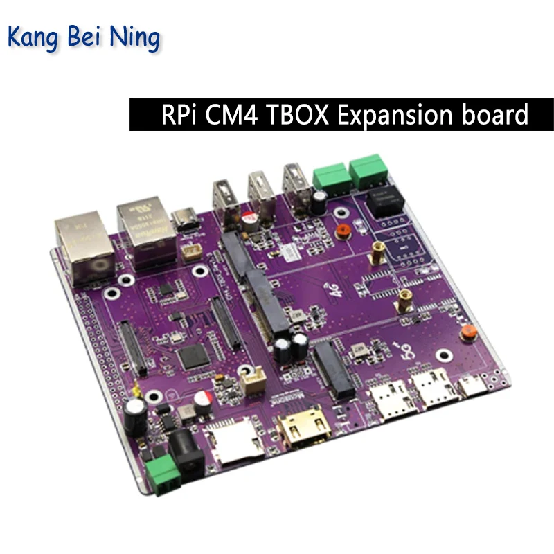 Raspberry Pi CM4_TBOX Expansion board 5G 4G LTE NVME SSD PCIE M.2 RS485 CAN Industrial level case openMPTCP OPENWRT Ubuntu