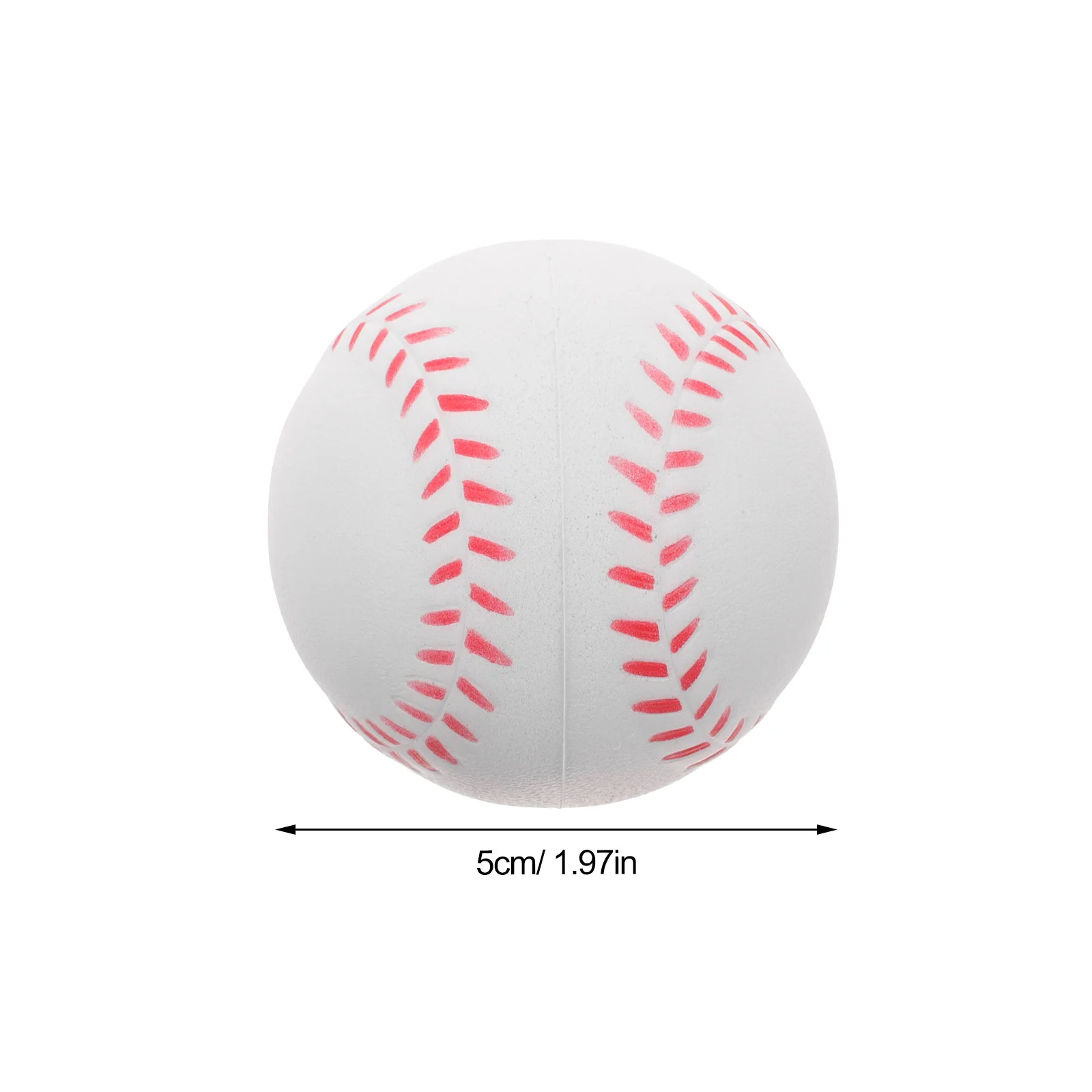 6 Pcs Sponge Training Baseball Baseballs for Hitting Soft Softball Practice Pu Children