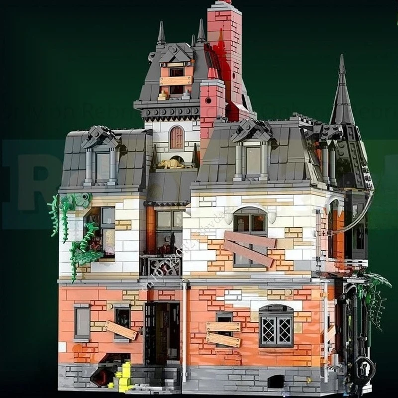 3463PCS Het Spookhuis MOC Creatieve street view Model Bouwstenen Architectuur DIY Onderwijs Assemblage Model Speelgoed Leeftijden